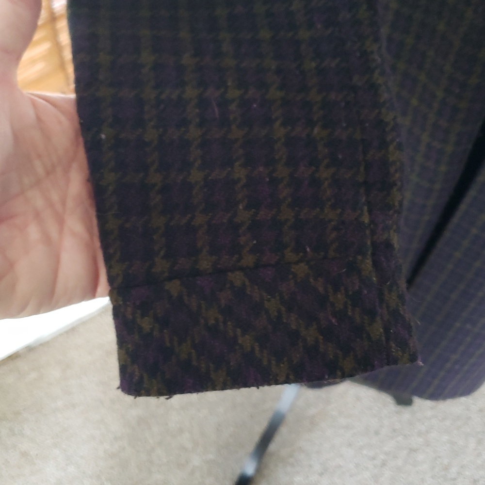 Via/Moda IntWool Plaid Double-Breasted Coat - Picture 4 of 14
